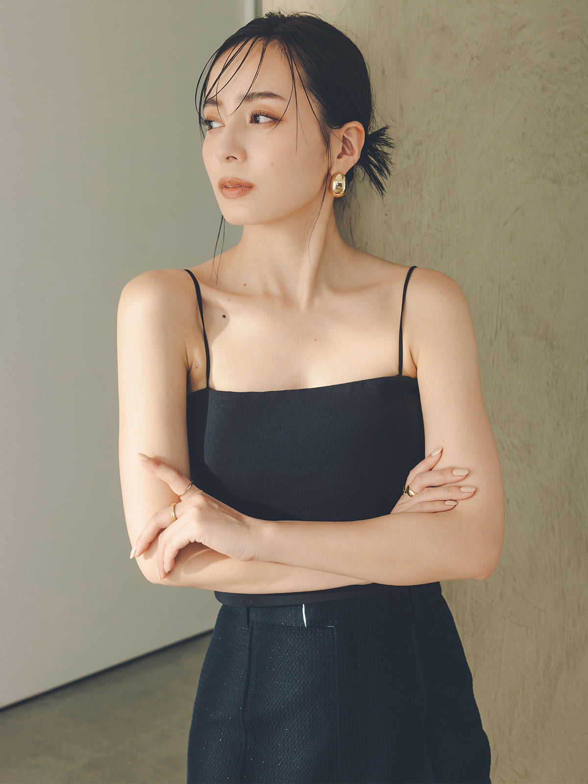 カップインキャミソールベアトップ