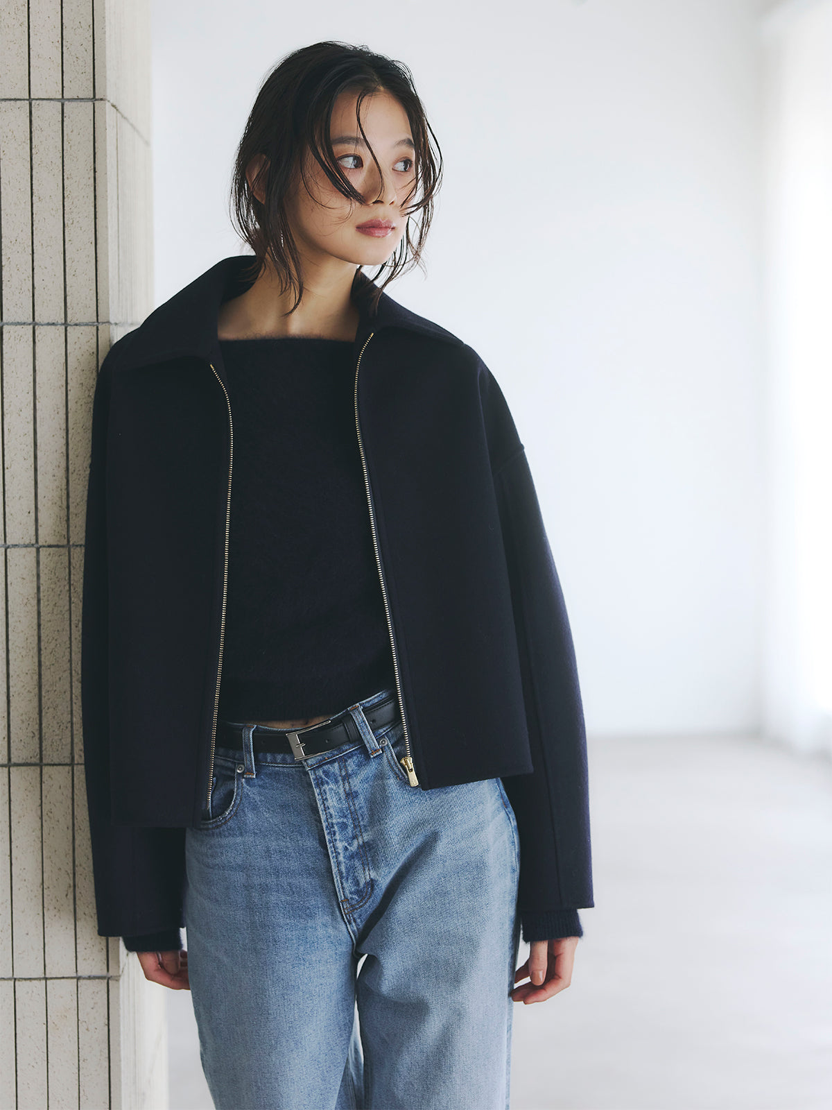 ラクーンフォックスオフショルニットプルオーバー