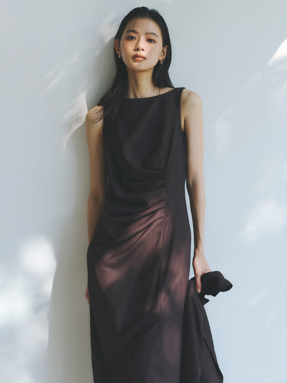 アシメタックナローワンピース