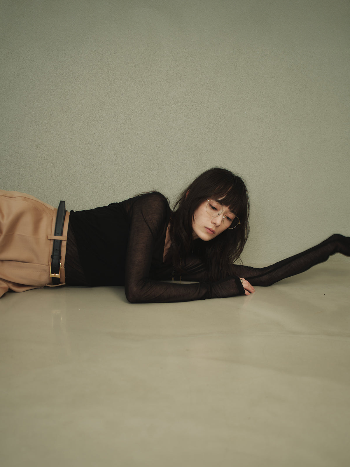 シアーロングスリーブT シャツ