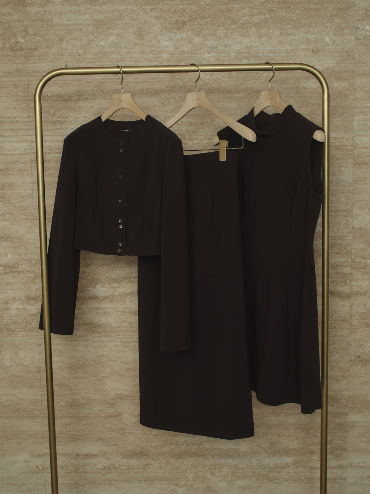 カットジョーゼットショートカーディガン