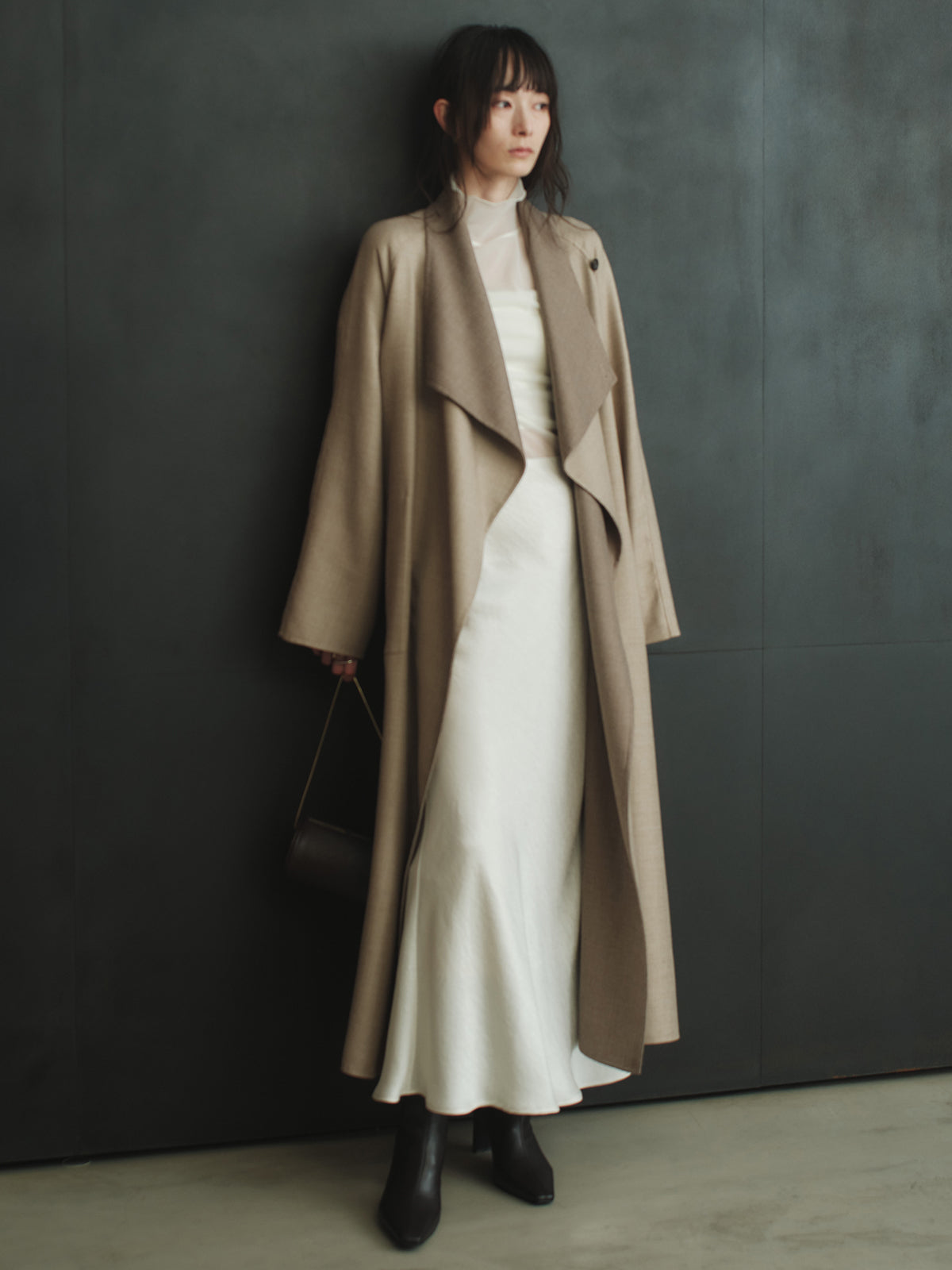 ウールリバーオーバーロングコート