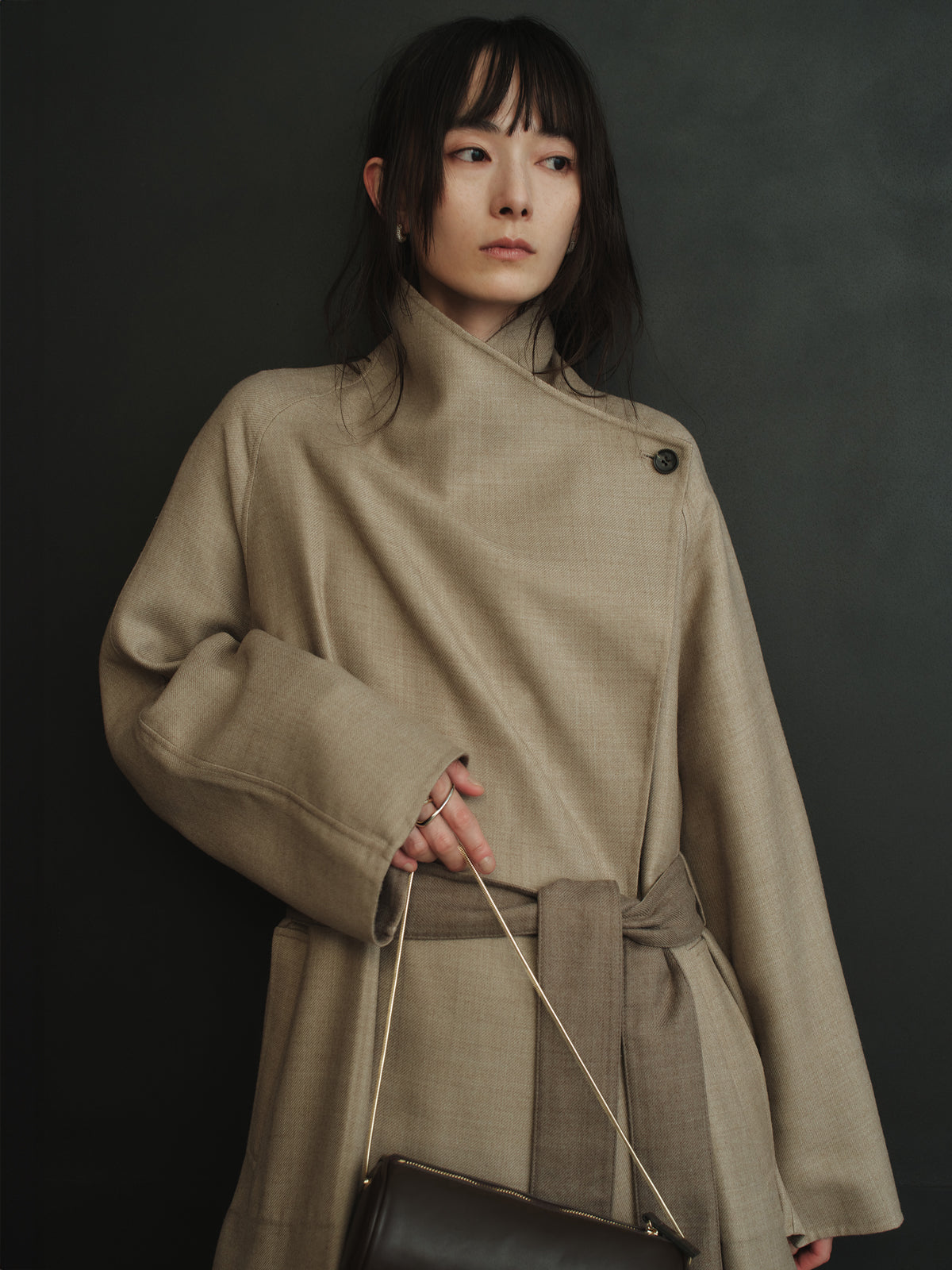 ウールリバーオーバーロングコート