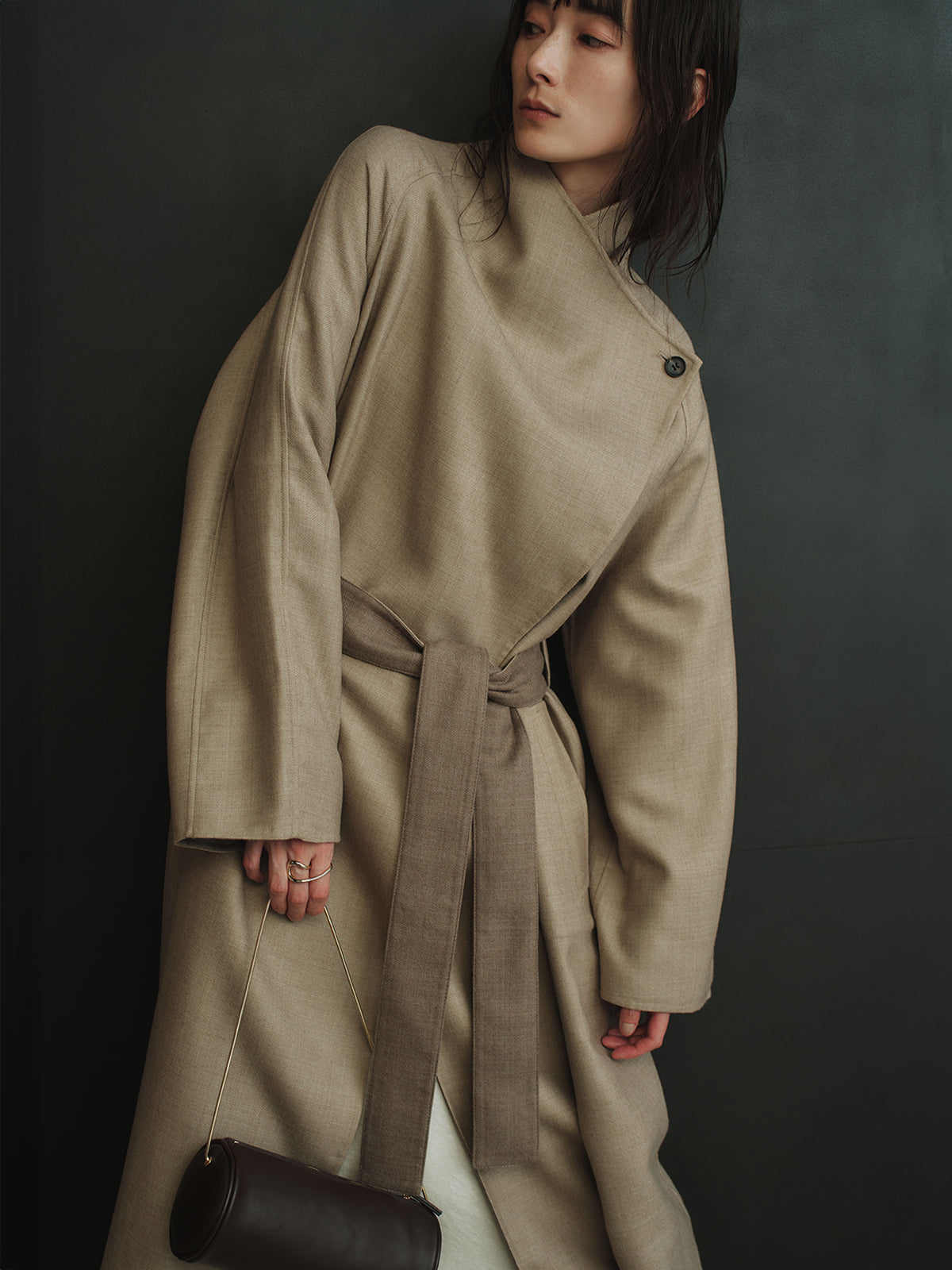 ウールリバーオーバーロングコート