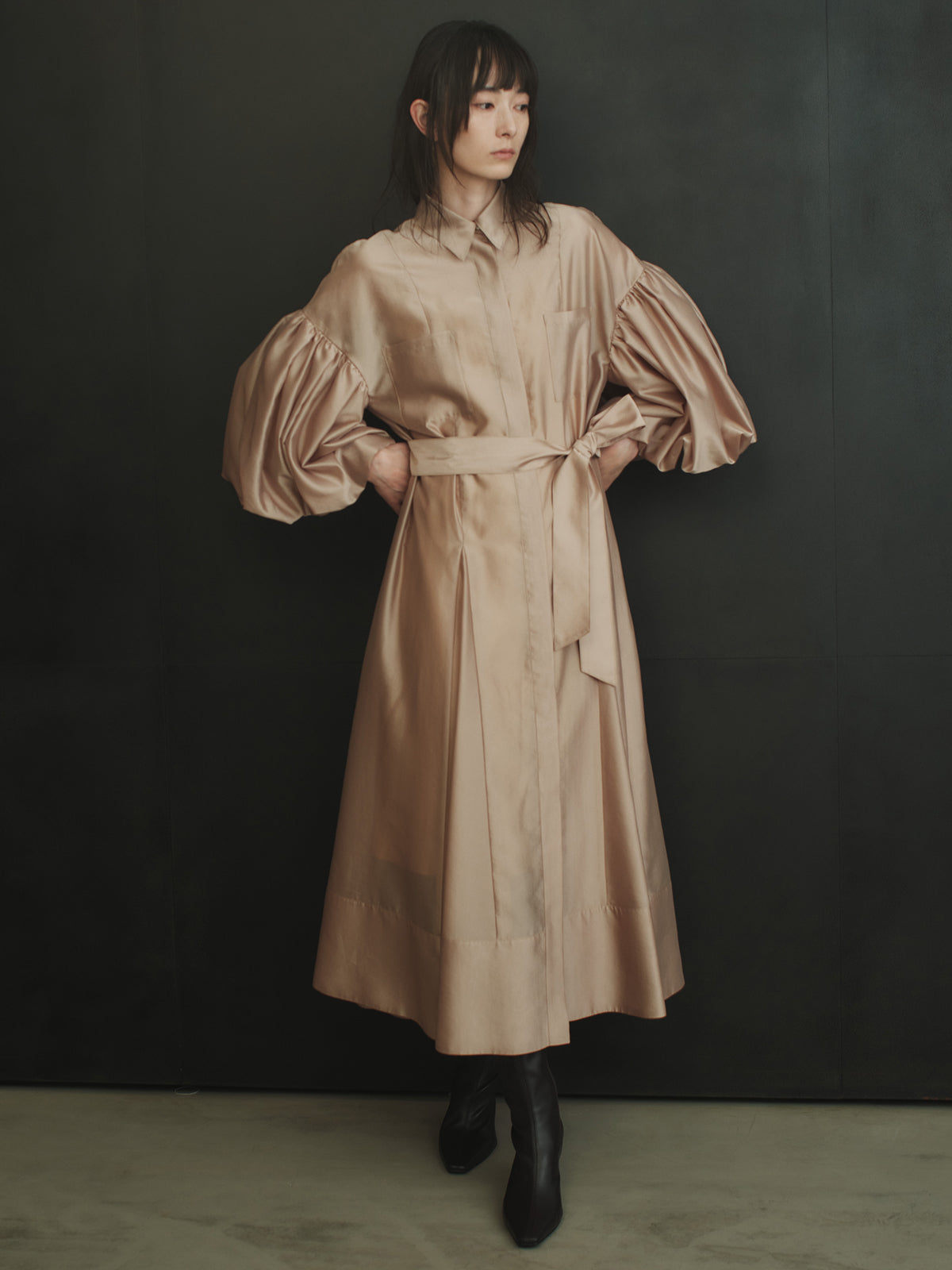 シルクタッチオーガンワンピース