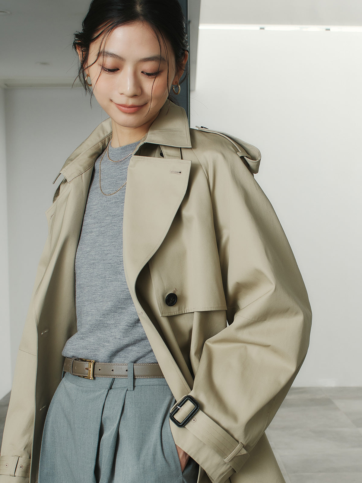 ハーフスリーブニットプルオーバー