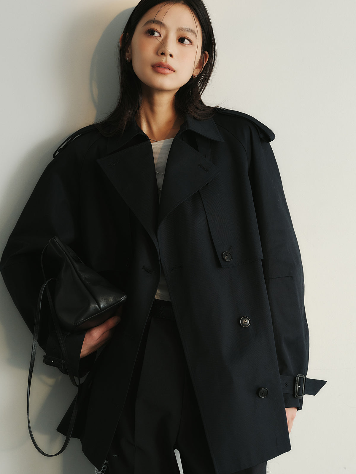 ハーフオーバートレンチコート