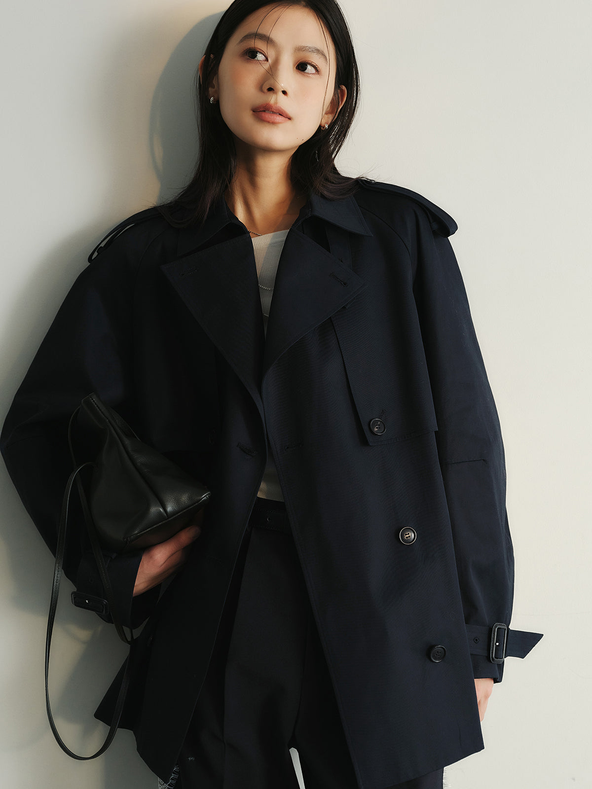 ハーフオーバートレンチコート