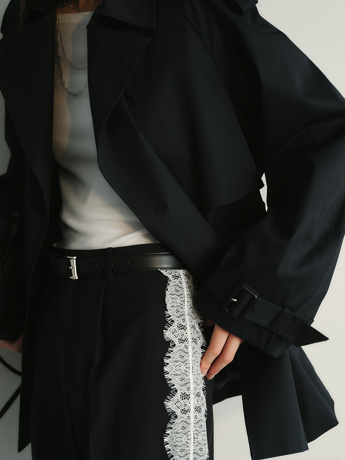 ハーフオーバートレンチコート