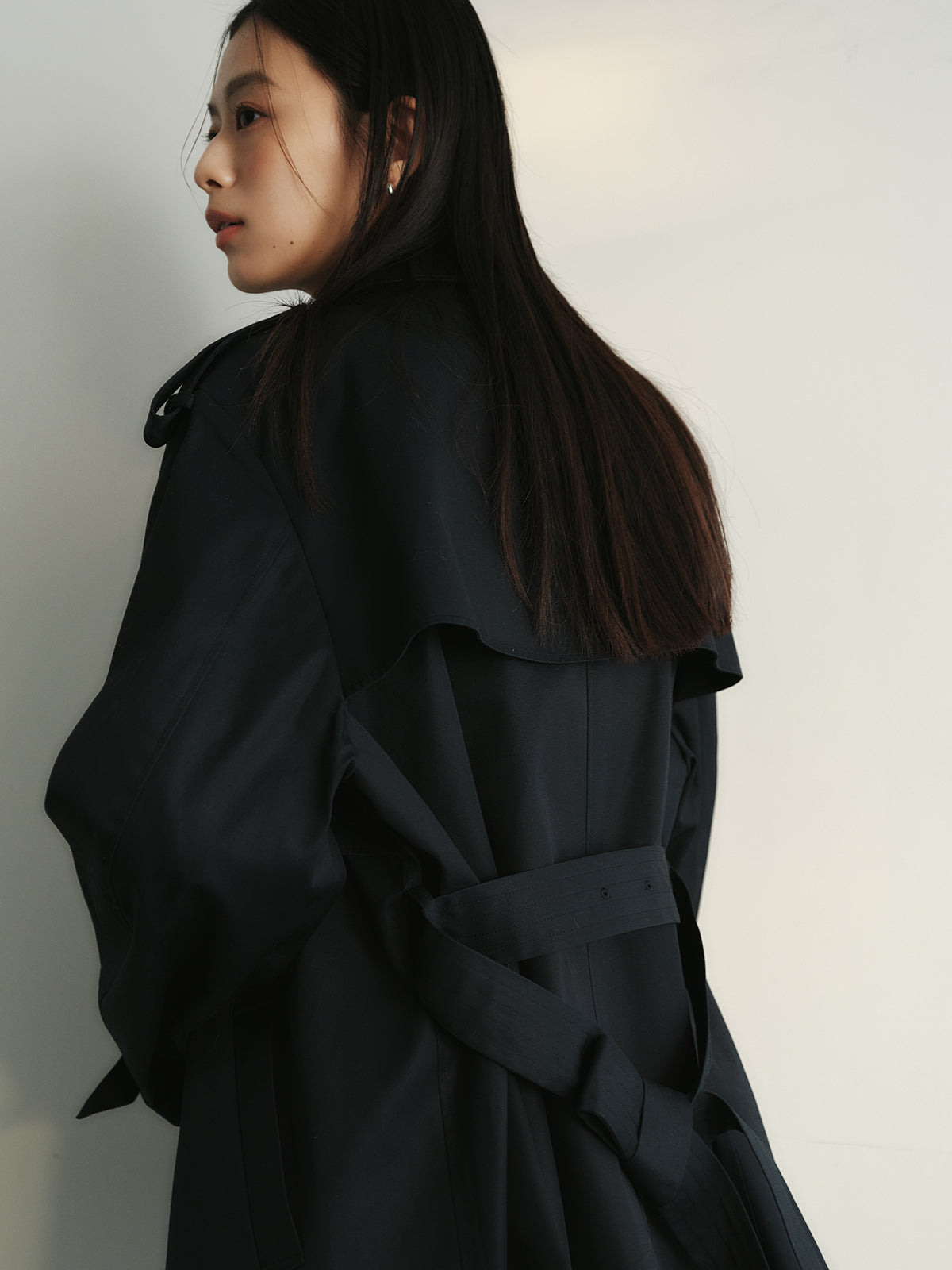 ハーフオーバートレンチコート