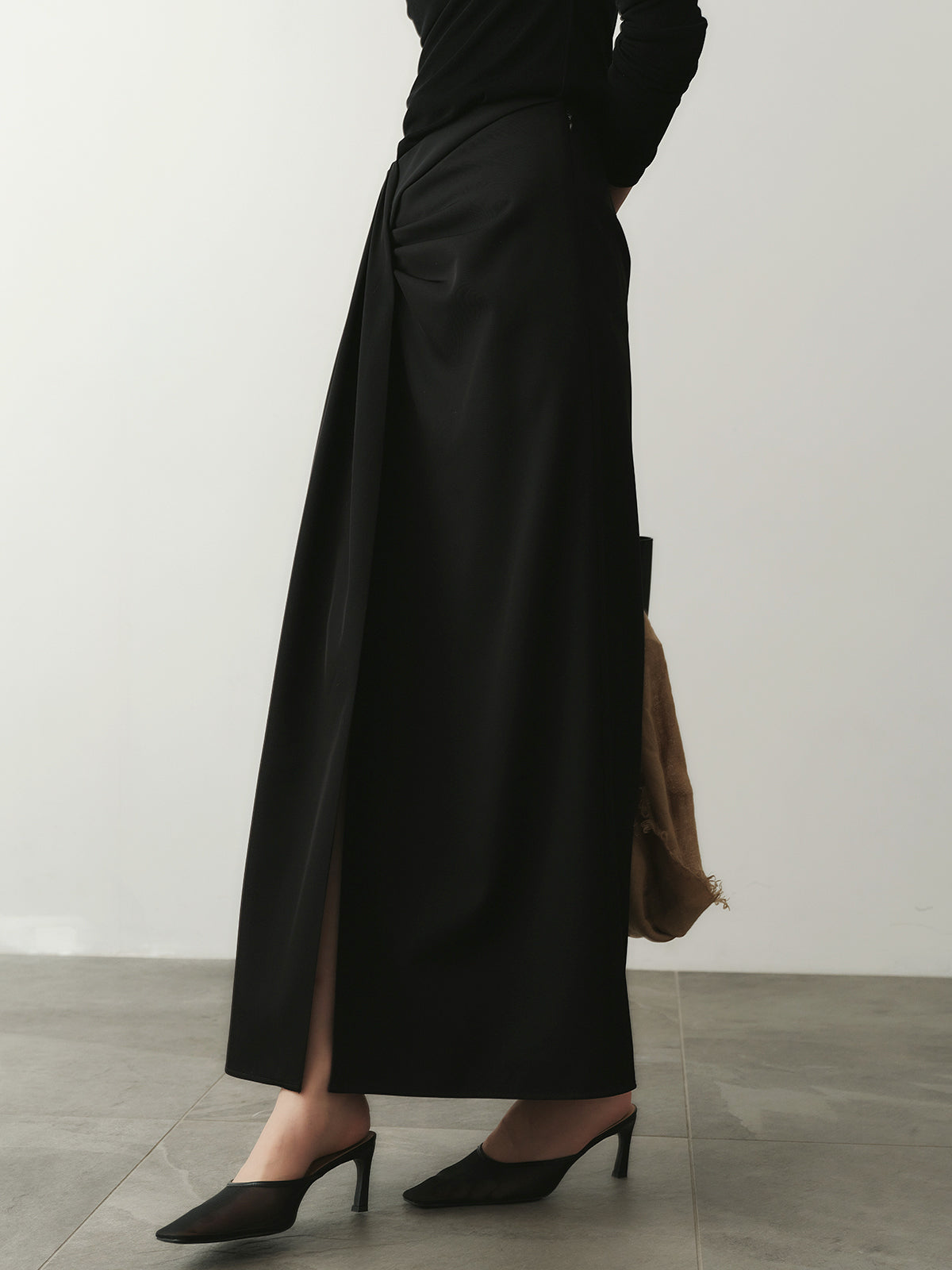 ドレープディティールスカート