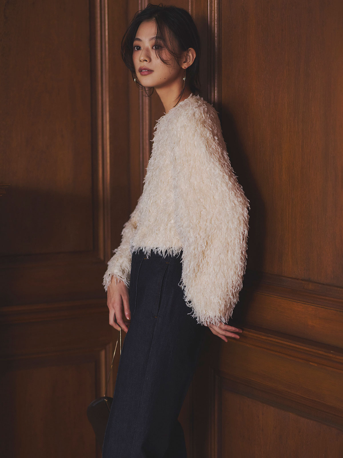 スリムフィットストレートデニム