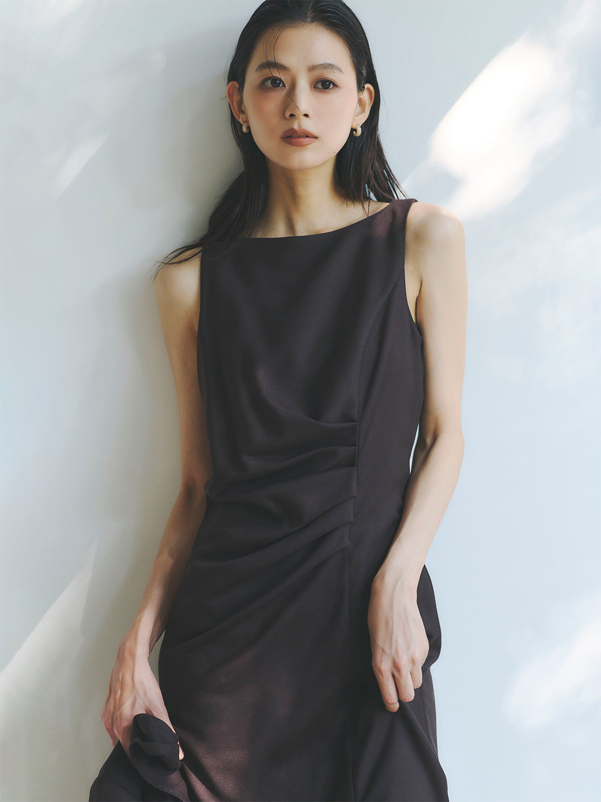 アシメタックナローワンピース