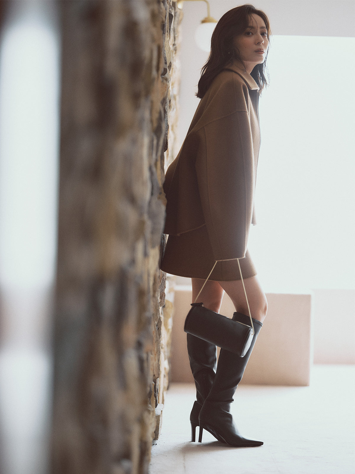 リバーウールショートコート