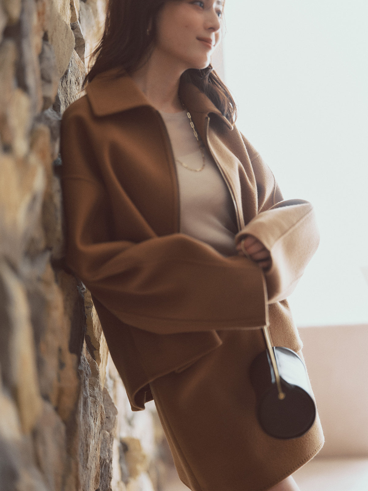 リバーウールショートコート