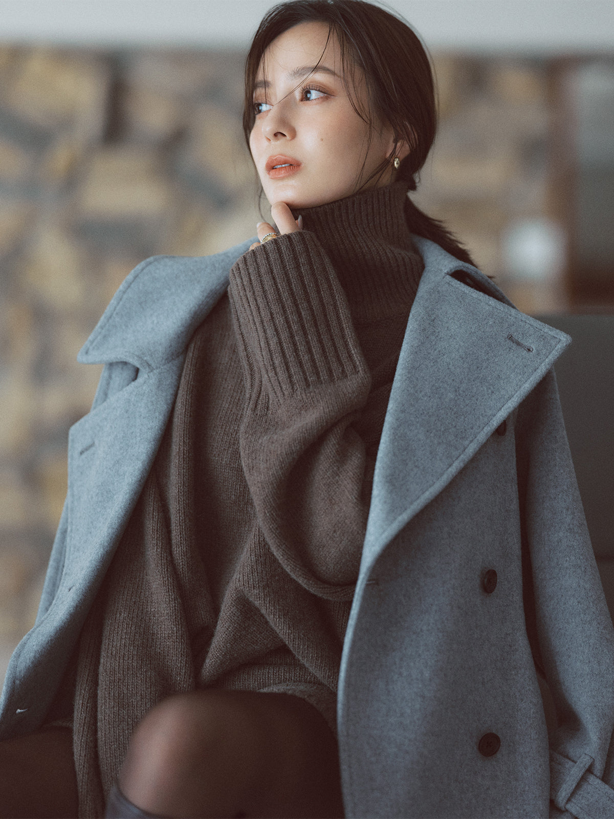 ウールトレンチコート