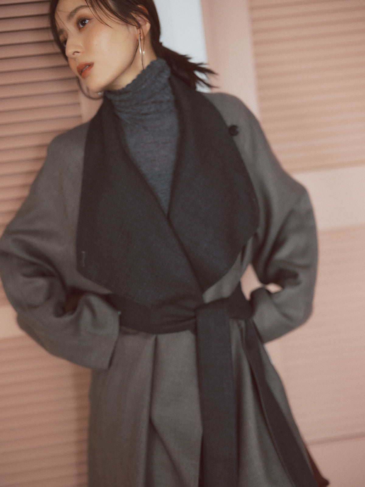 カシミヤ100シアータートルネックプルオーバー