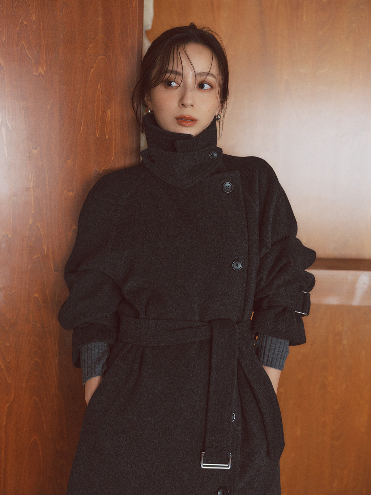 ウールトレンチコート