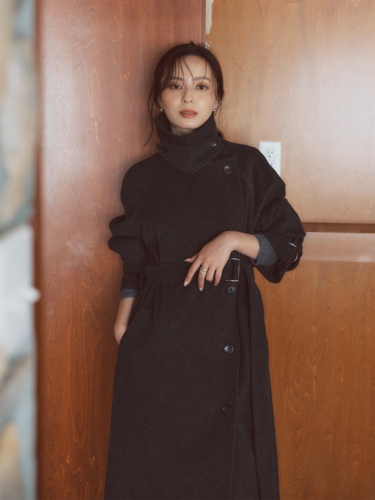 ウールトレンチコート