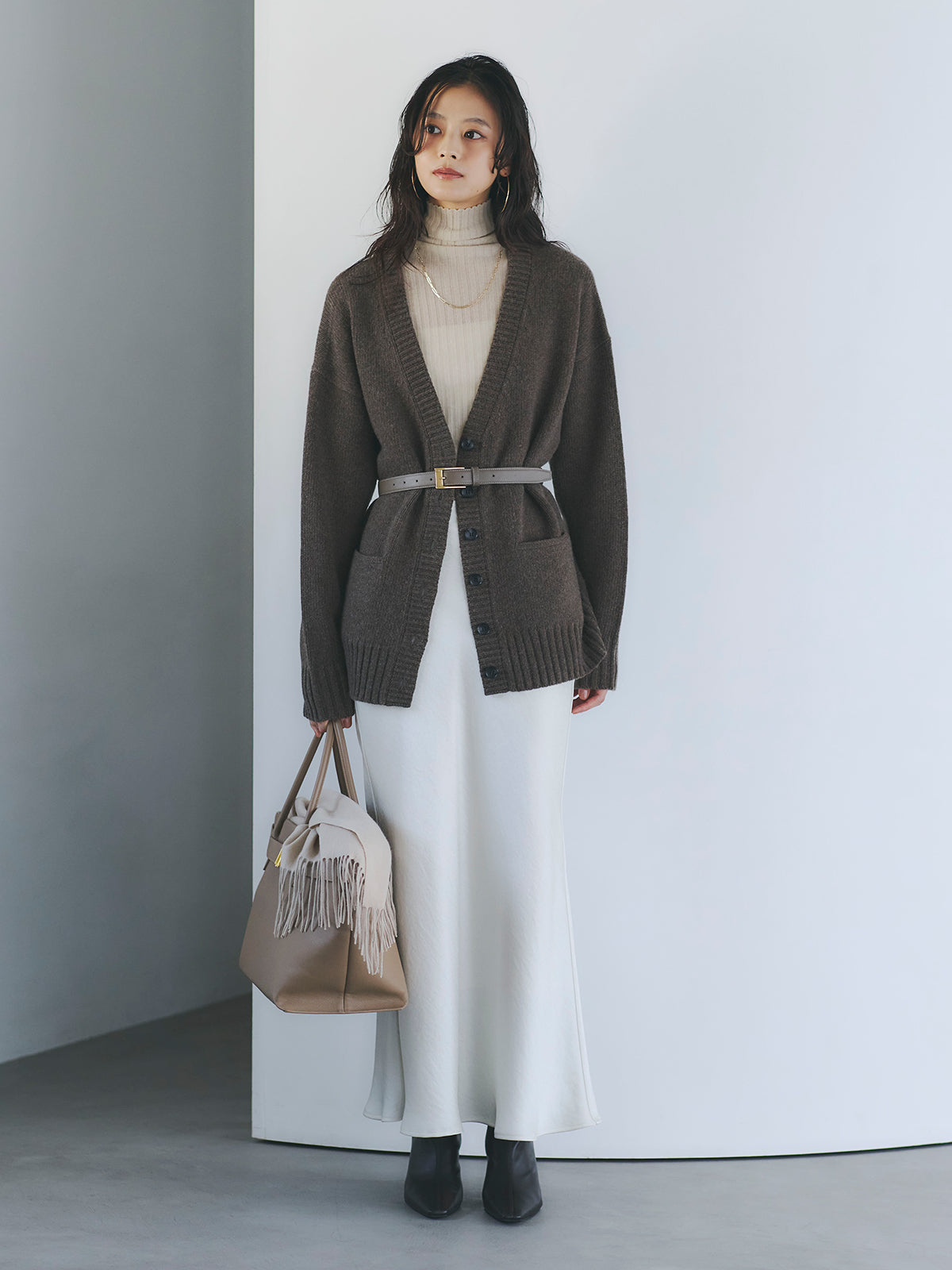 カシミヤ100シアータートルネックプルオーバー