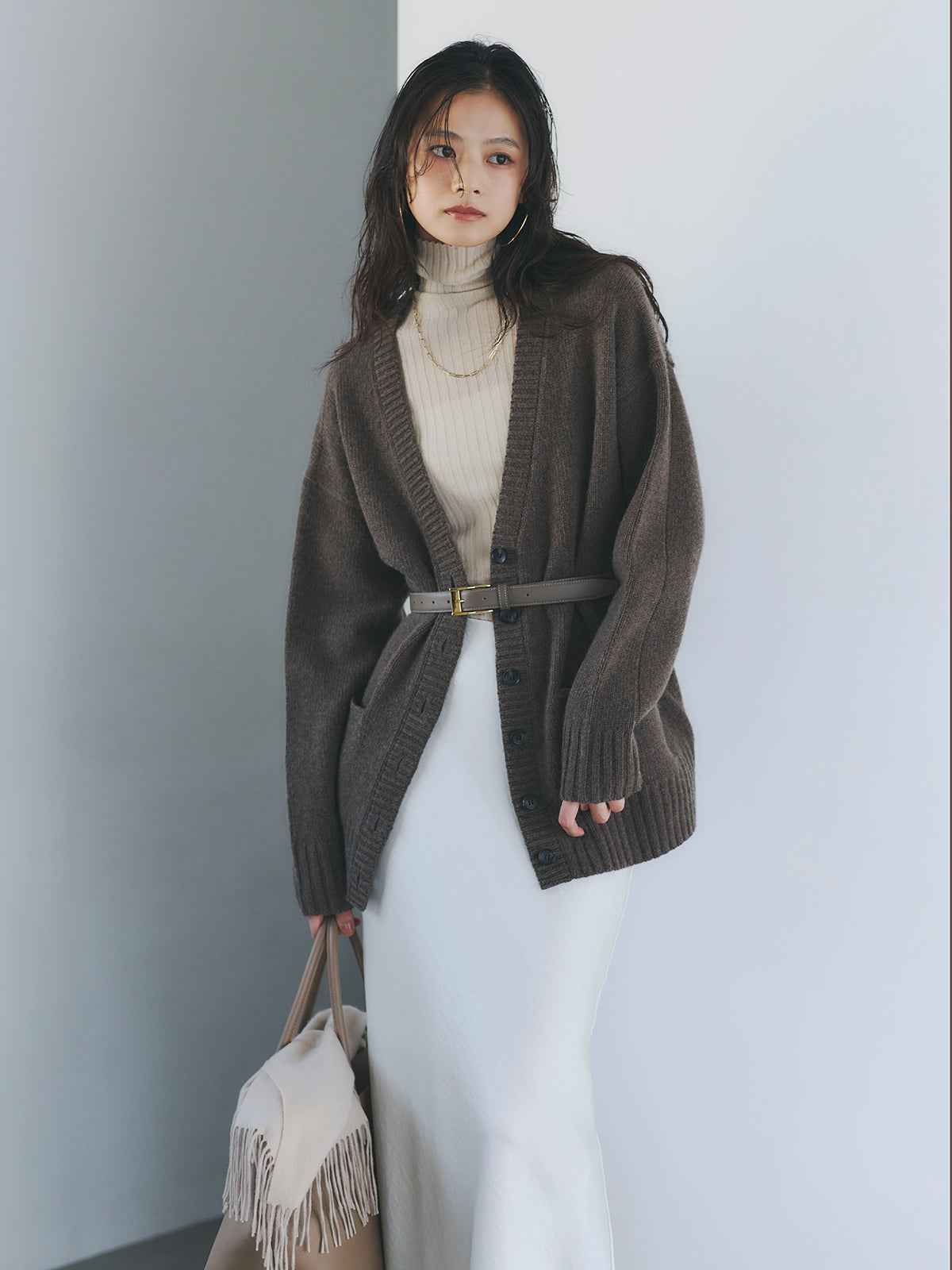 カシミヤ100シアータートルネックプルオーバー