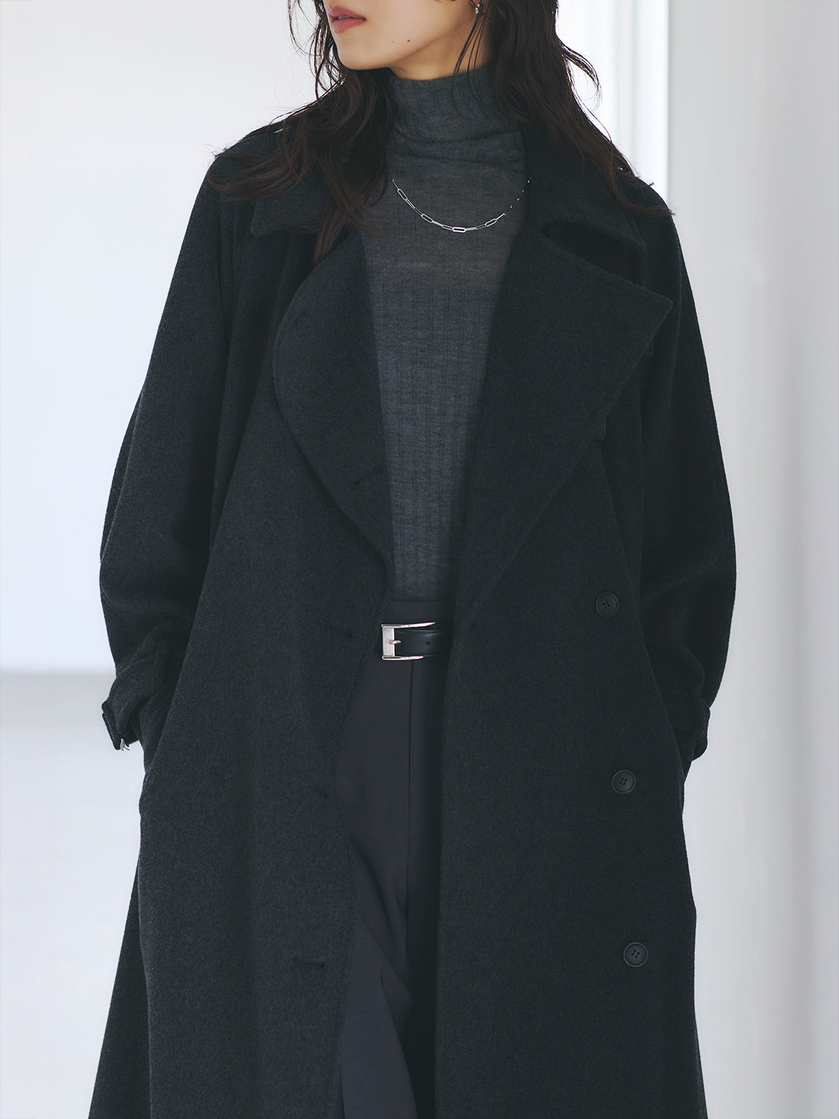 カシミヤ100シアータートルネックプルオーバー