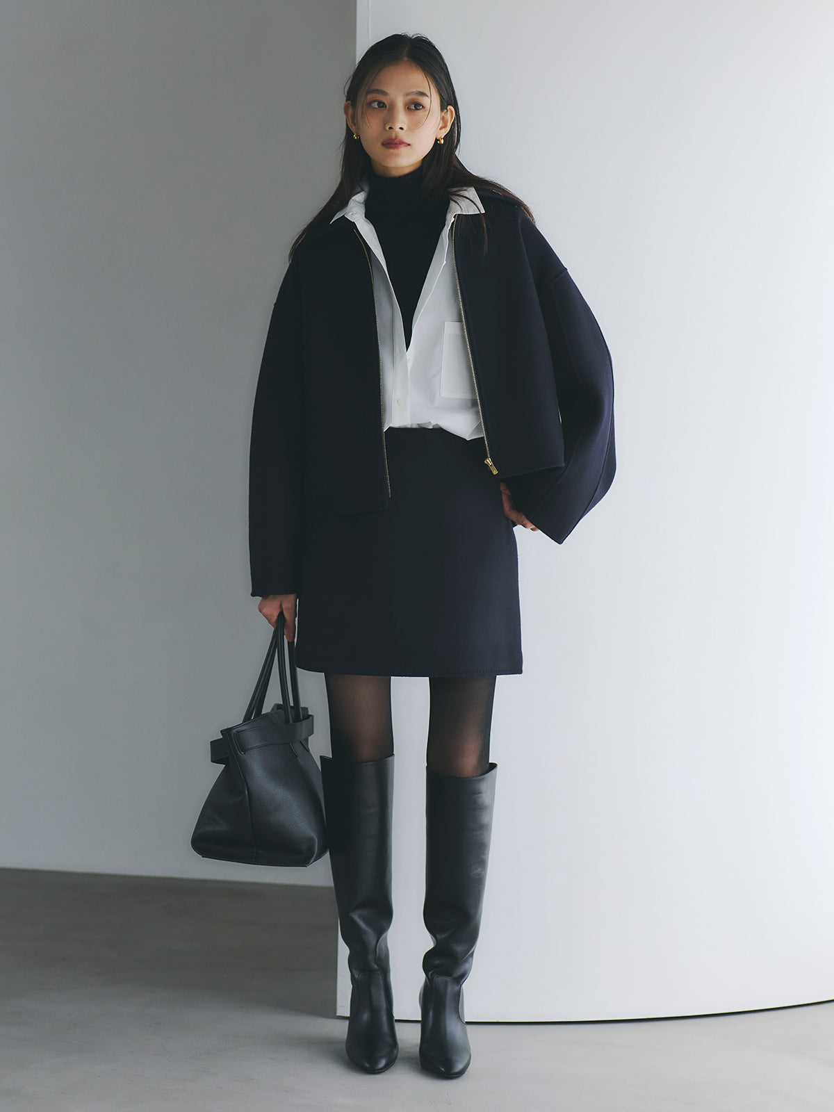 カシミヤ100シアータートルネックプルオーバー