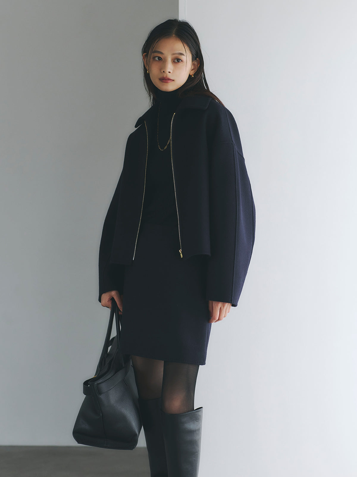 カシミヤ100シアータートルネックプルオーバー