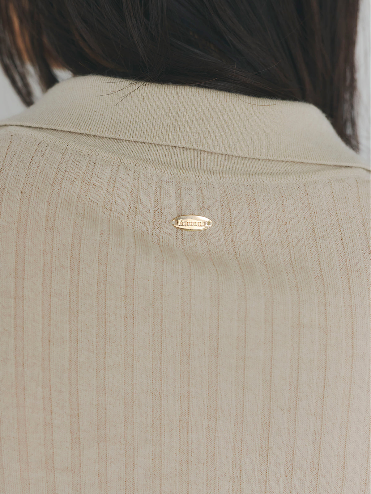 カシミヤ100ニットシャツカーディガン