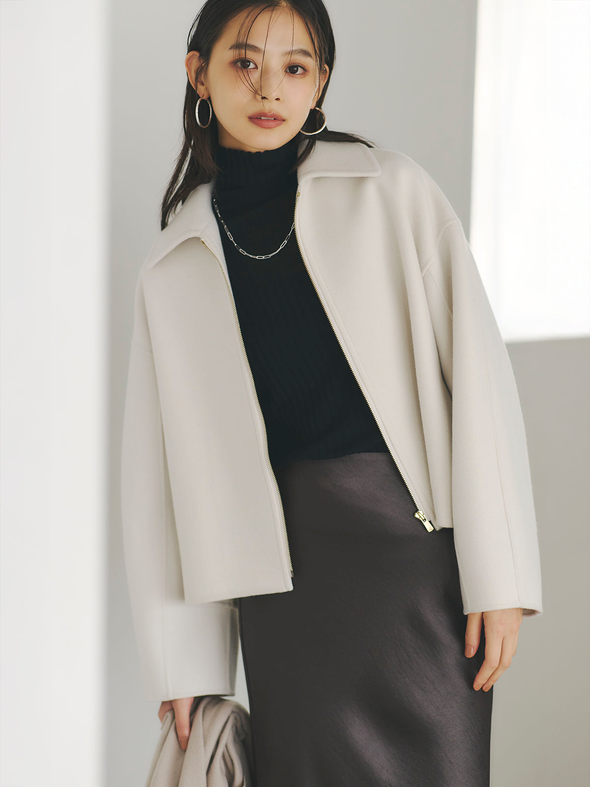 カシミヤ100シアータートルネックプルオーバー