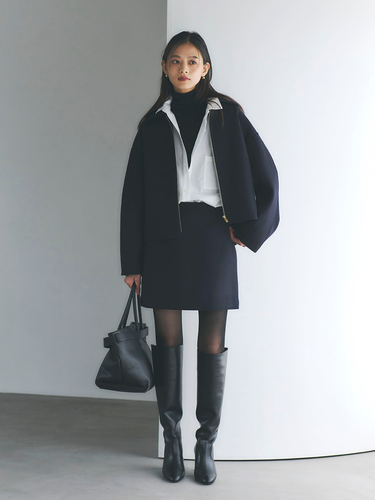 リバーウールショートコート