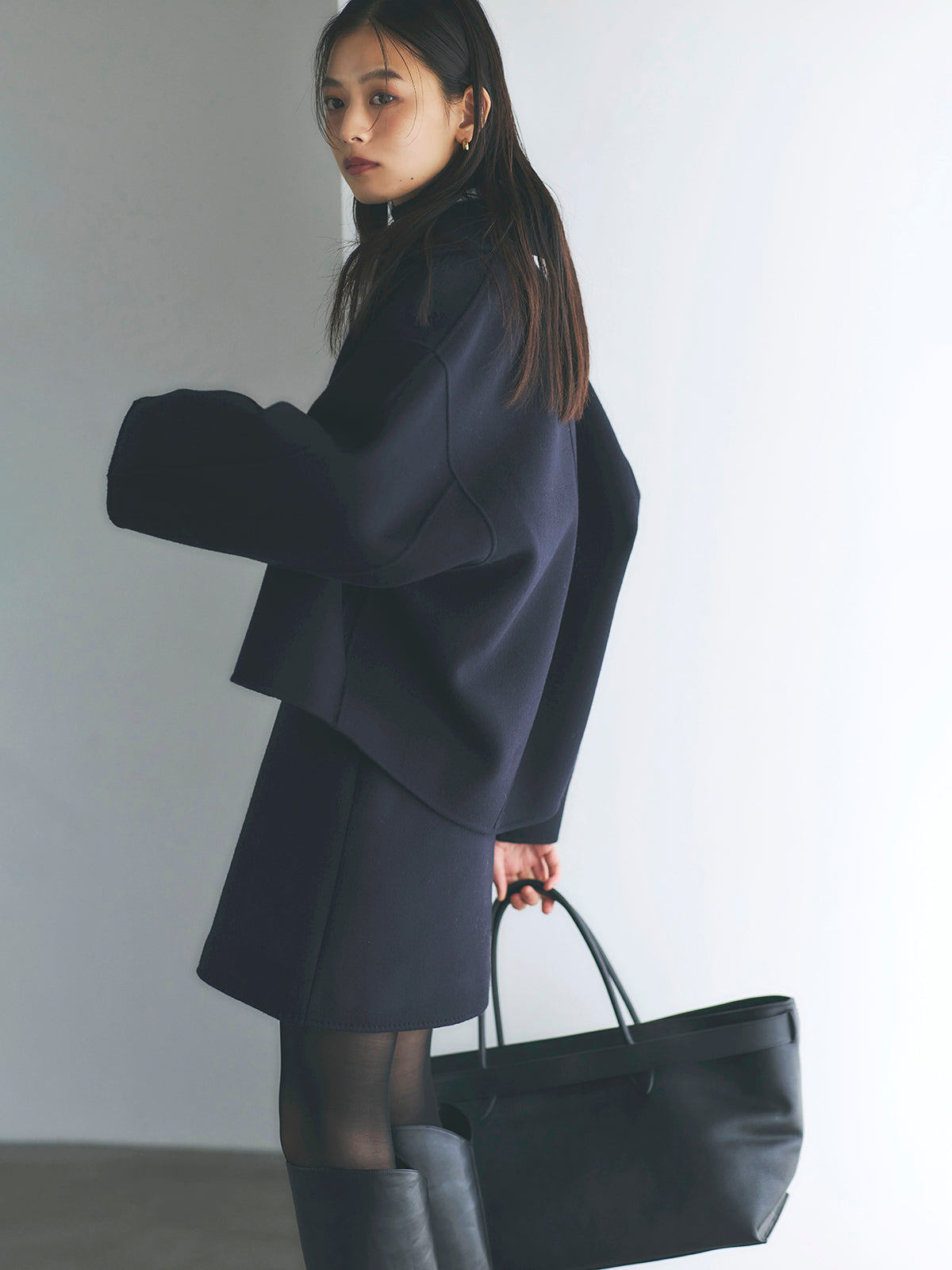 リバーウールショートコート