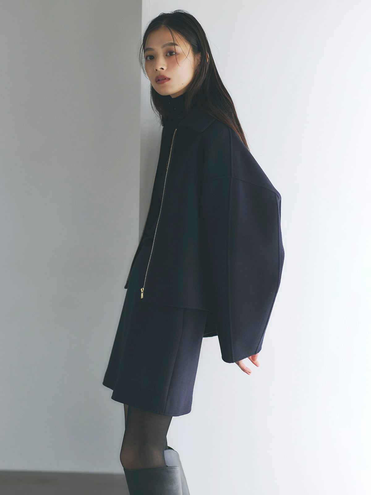 リバーウールショートコート