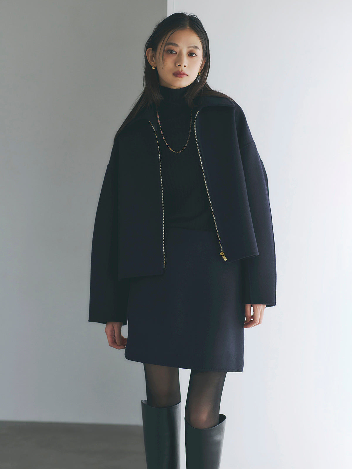 リバーウールショートコート