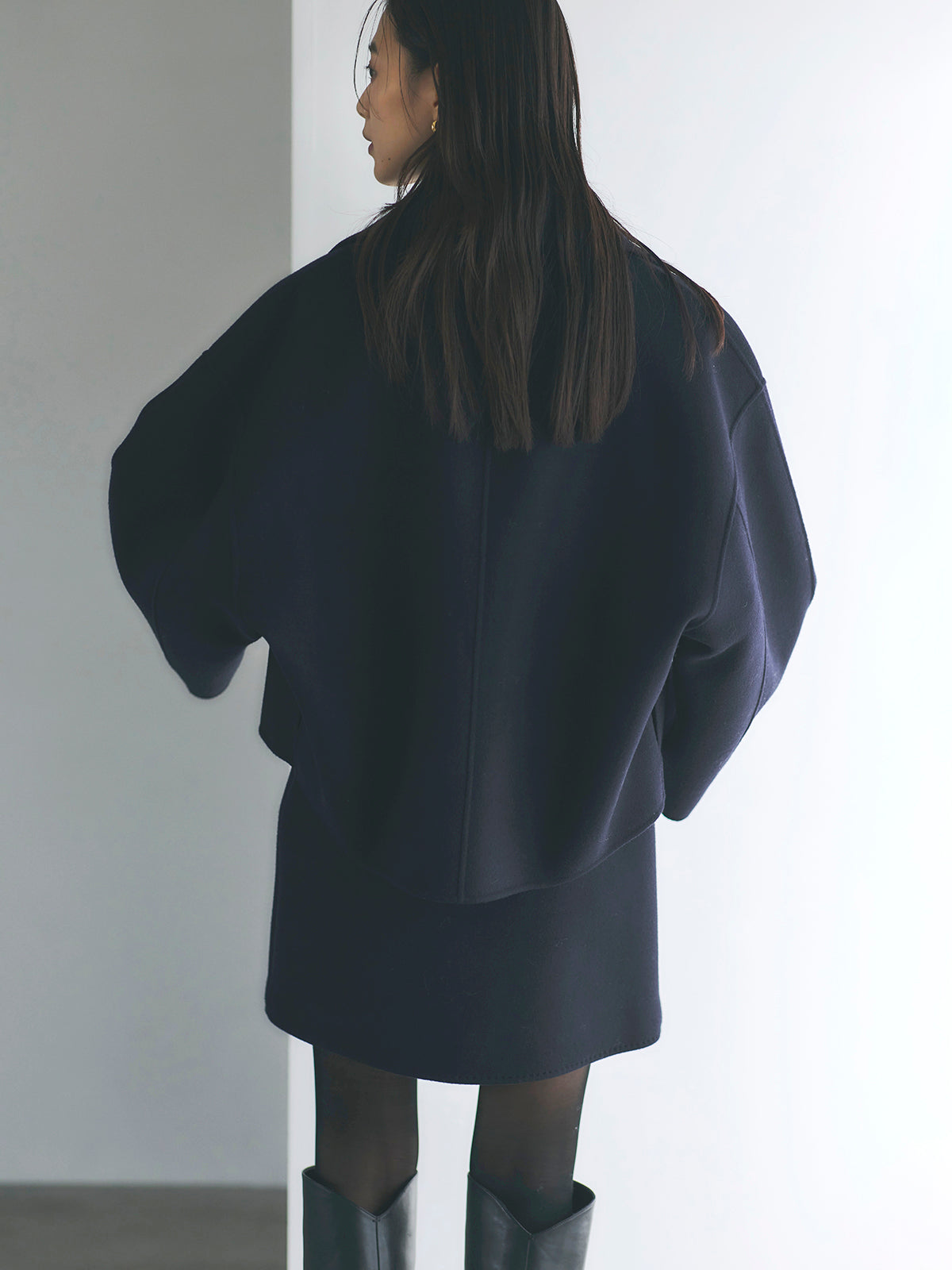 リバーウールショートコート