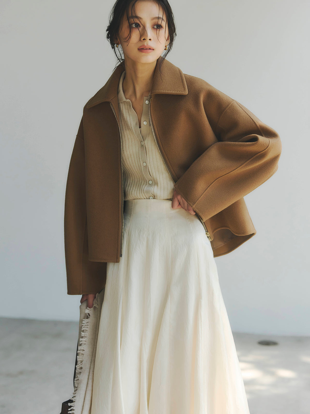 リバーウールショートコート