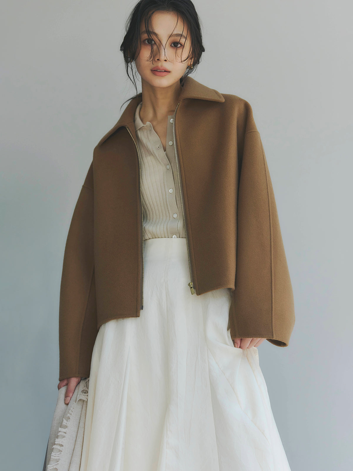 リバーウールショートコート