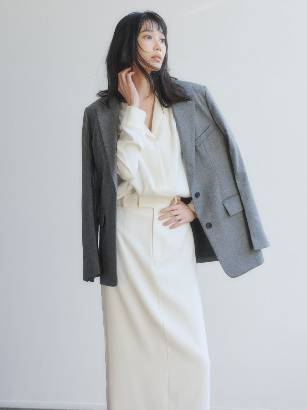 ウールシングルオーバージャケット