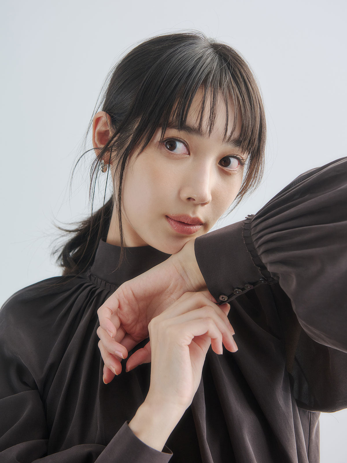 铜氨纤维棉质蓬松衬衫