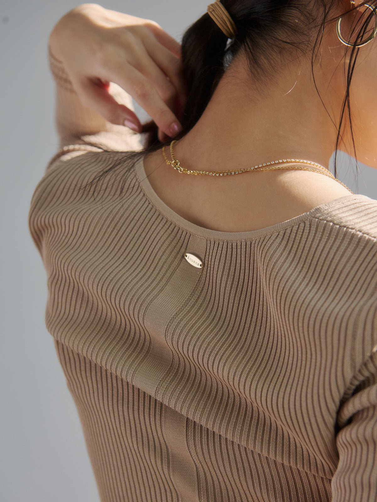 2way ダイヤレーンネックレス