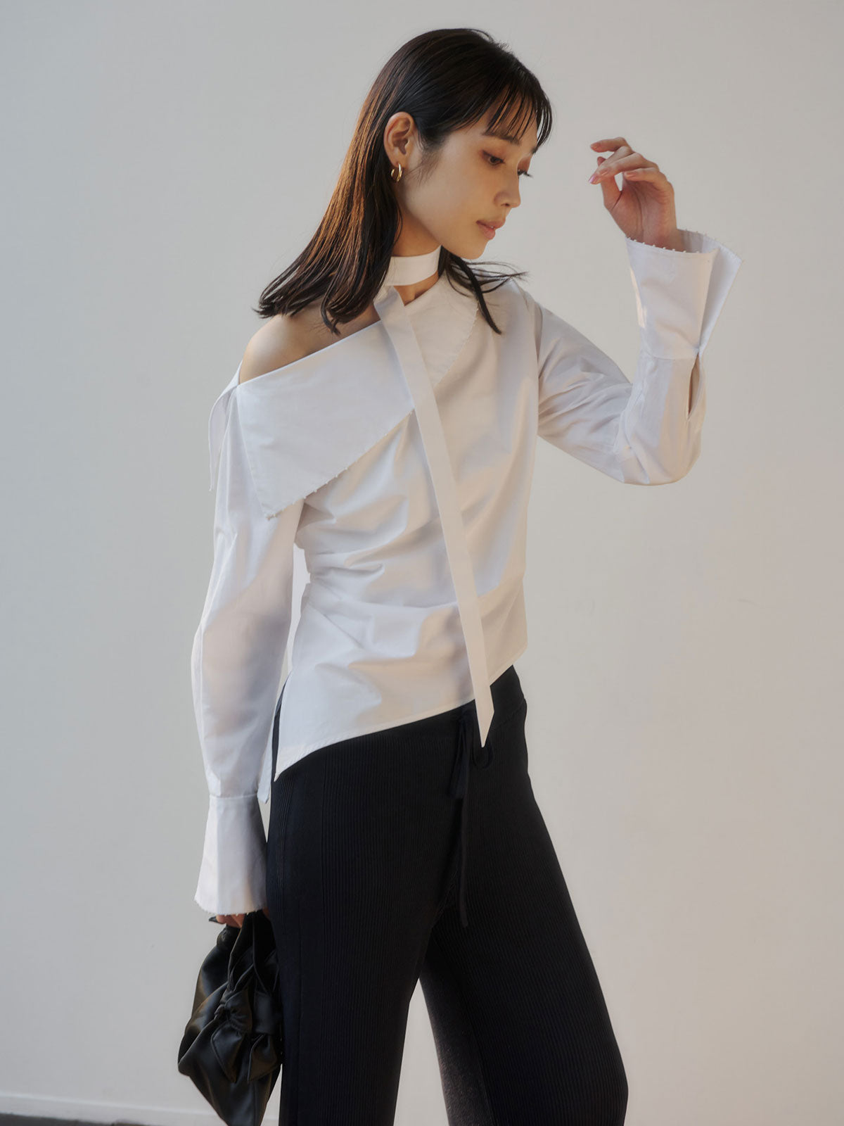 リュクスビスコースニットパンツ