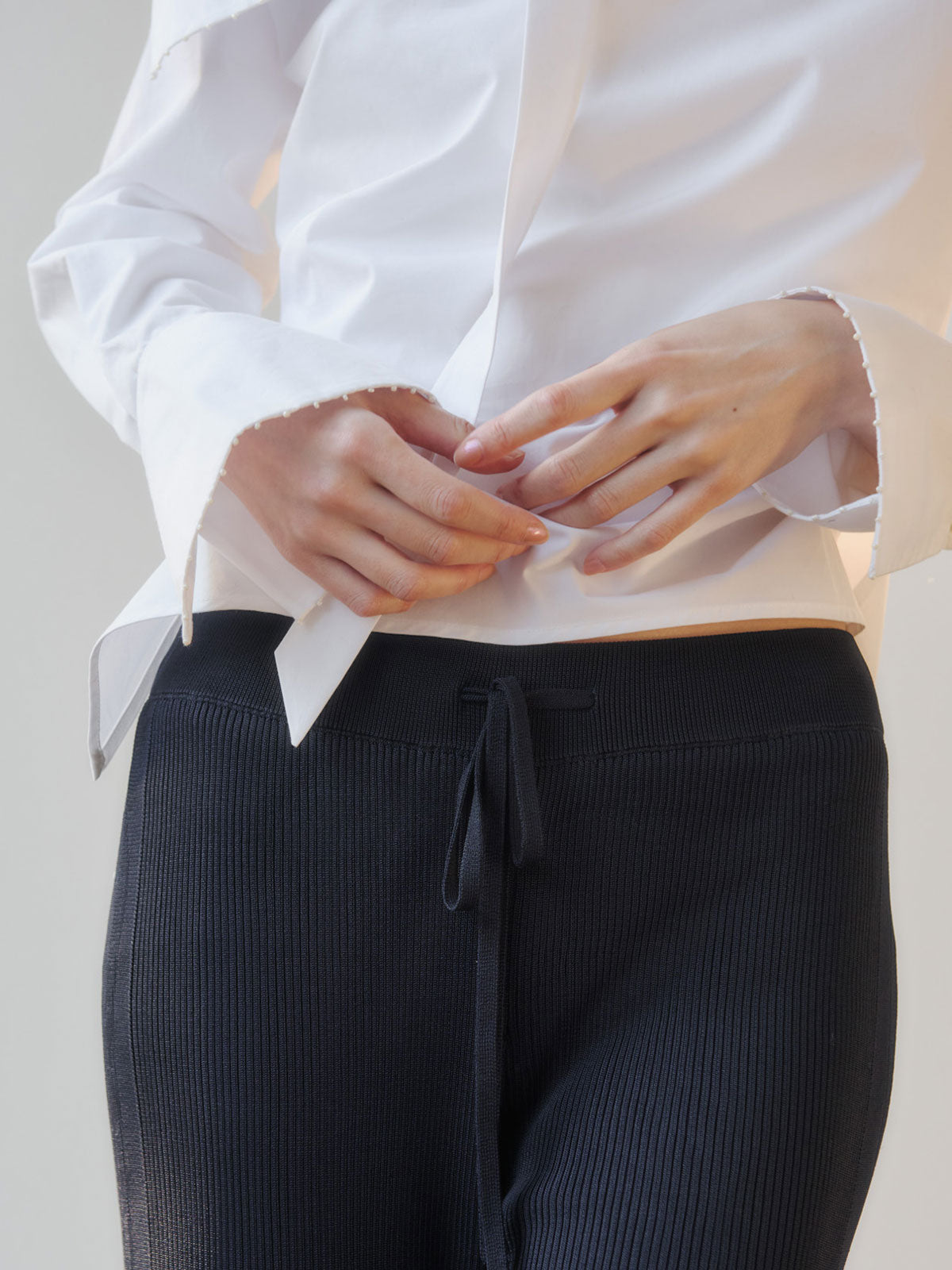 リュクスビスコースニットパンツ