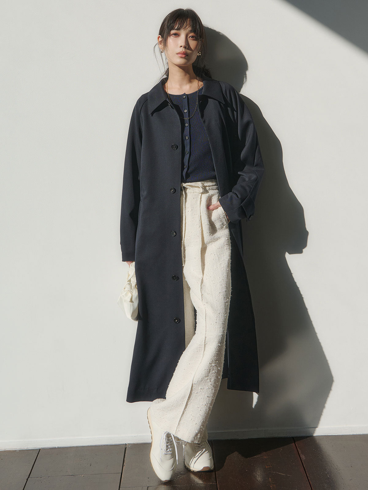 リュクスビスコースリブニットカーディガン