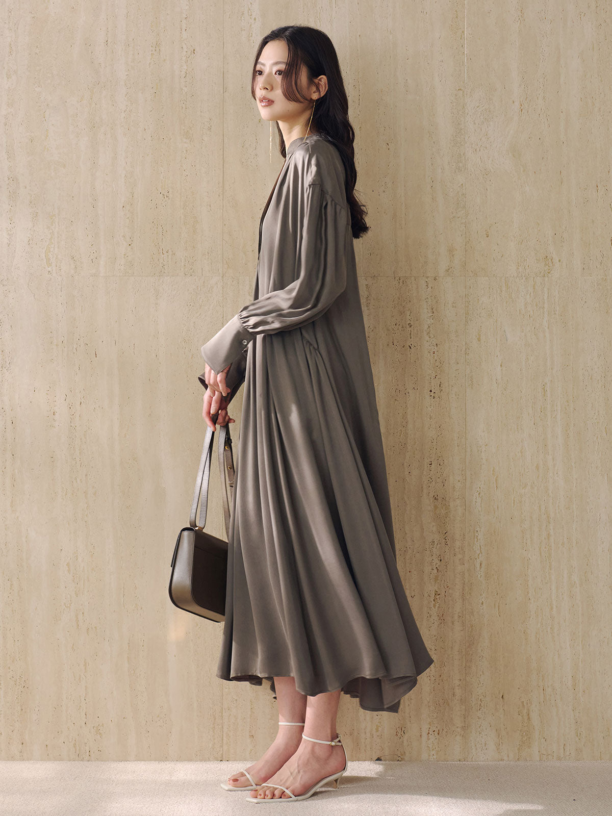 Cupro Tent Dress