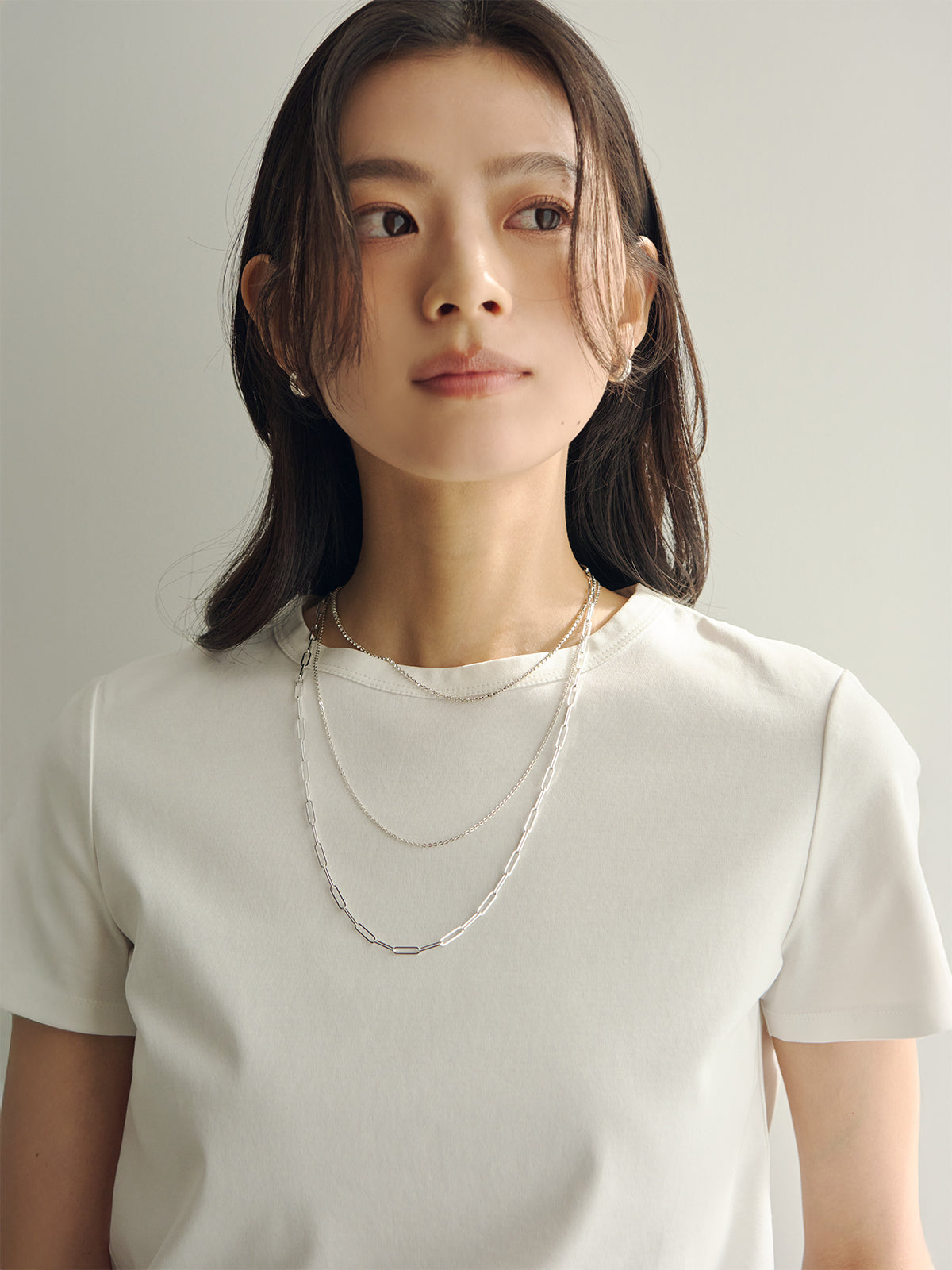 絲滑觸感棉質修身T恤