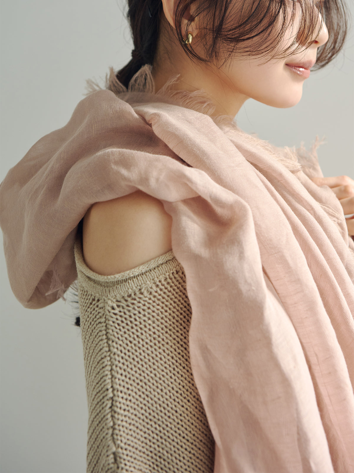 SLV925 ムーンフープピアス small