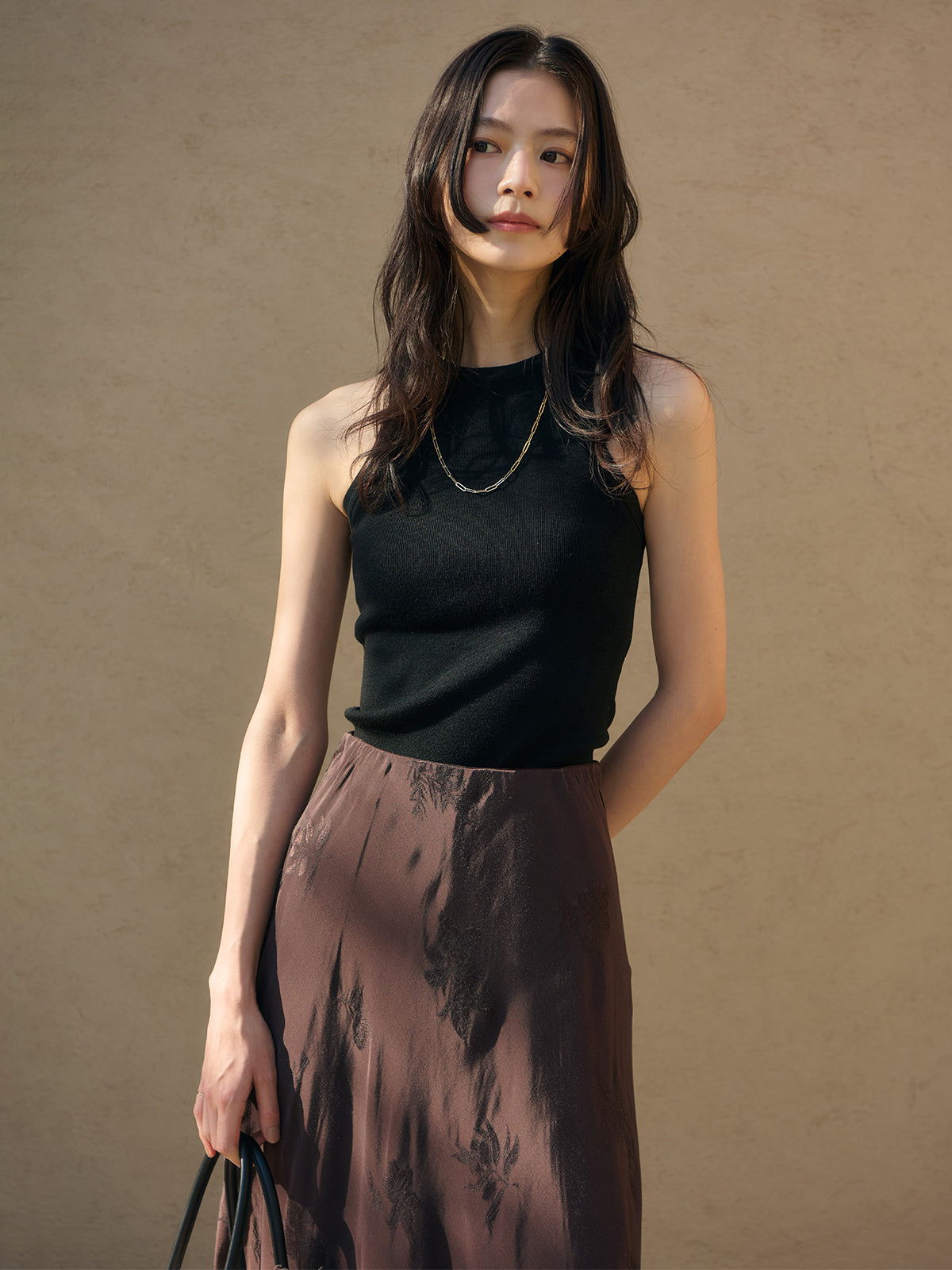 ブライトニットカップインタンクトップ