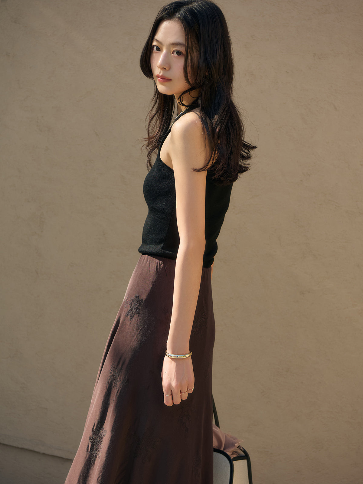 ブライトニットカップインタンクトップ