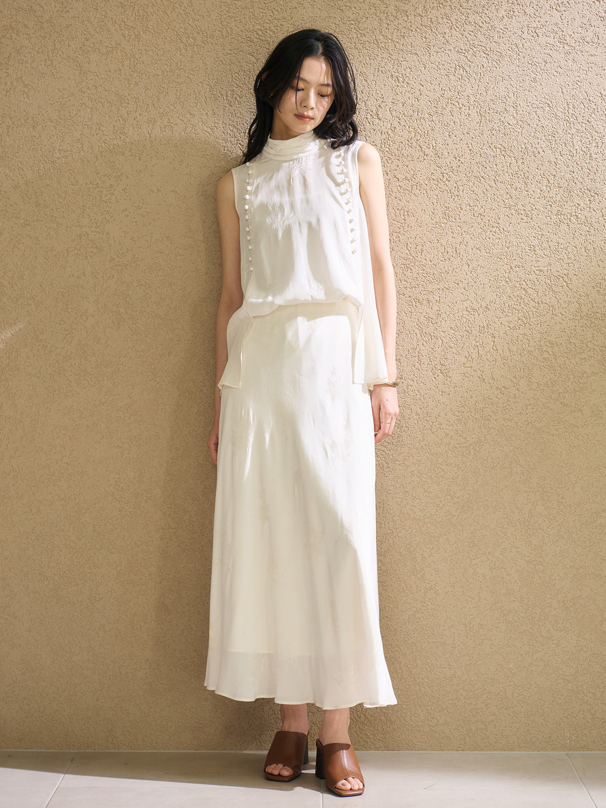 ブーケジャカードブラウス