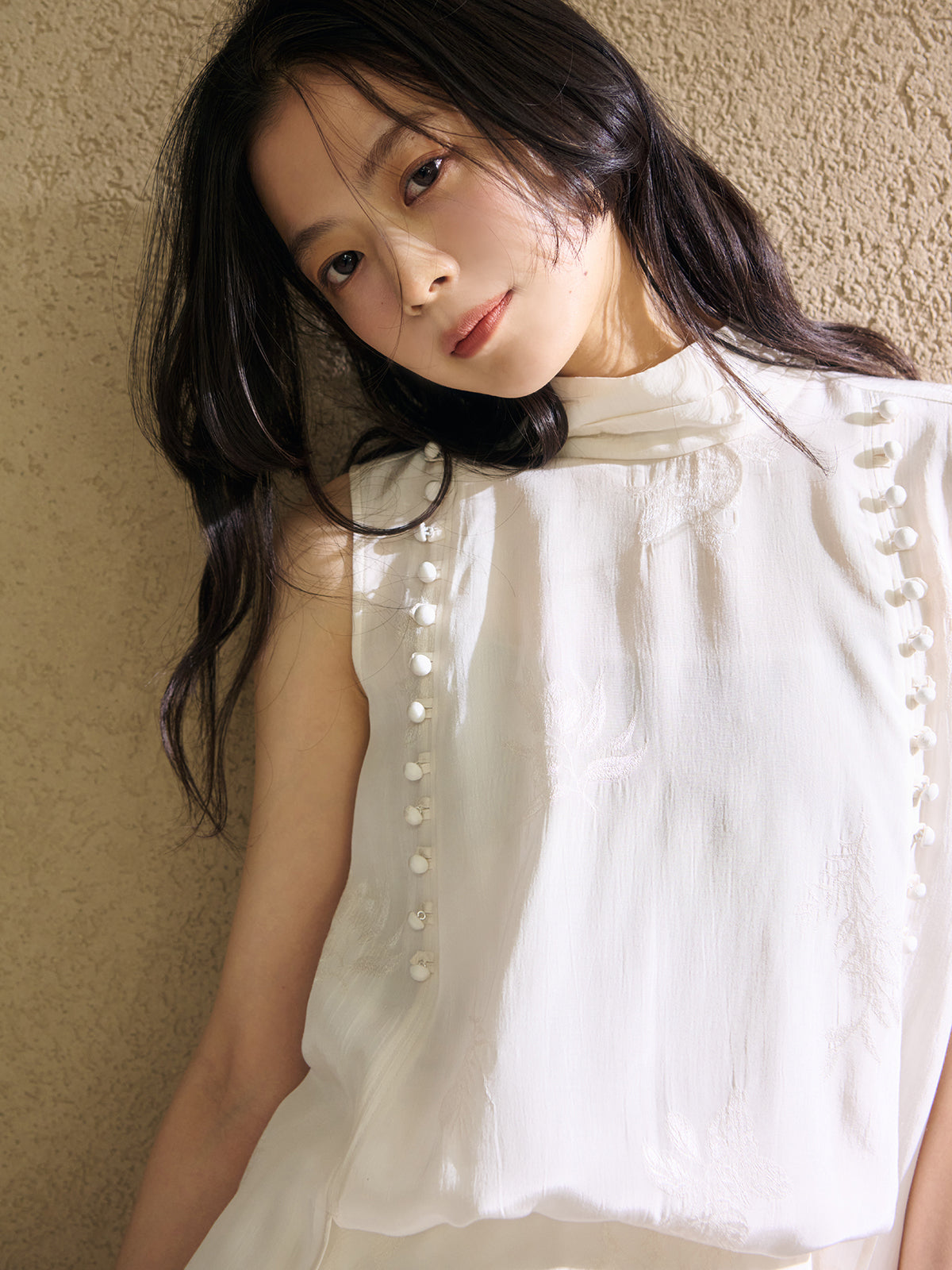 ブーケジャカードブラウス